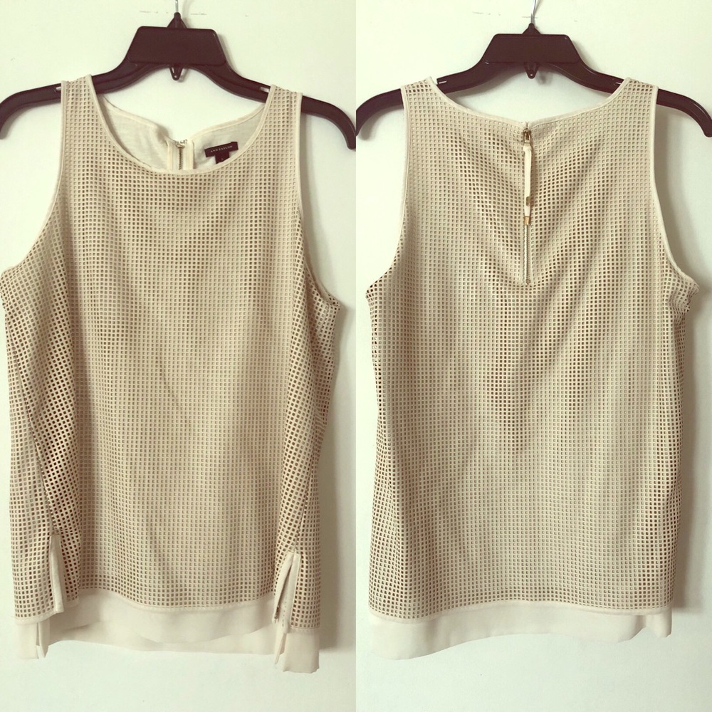 Vegan Leather perforated tank